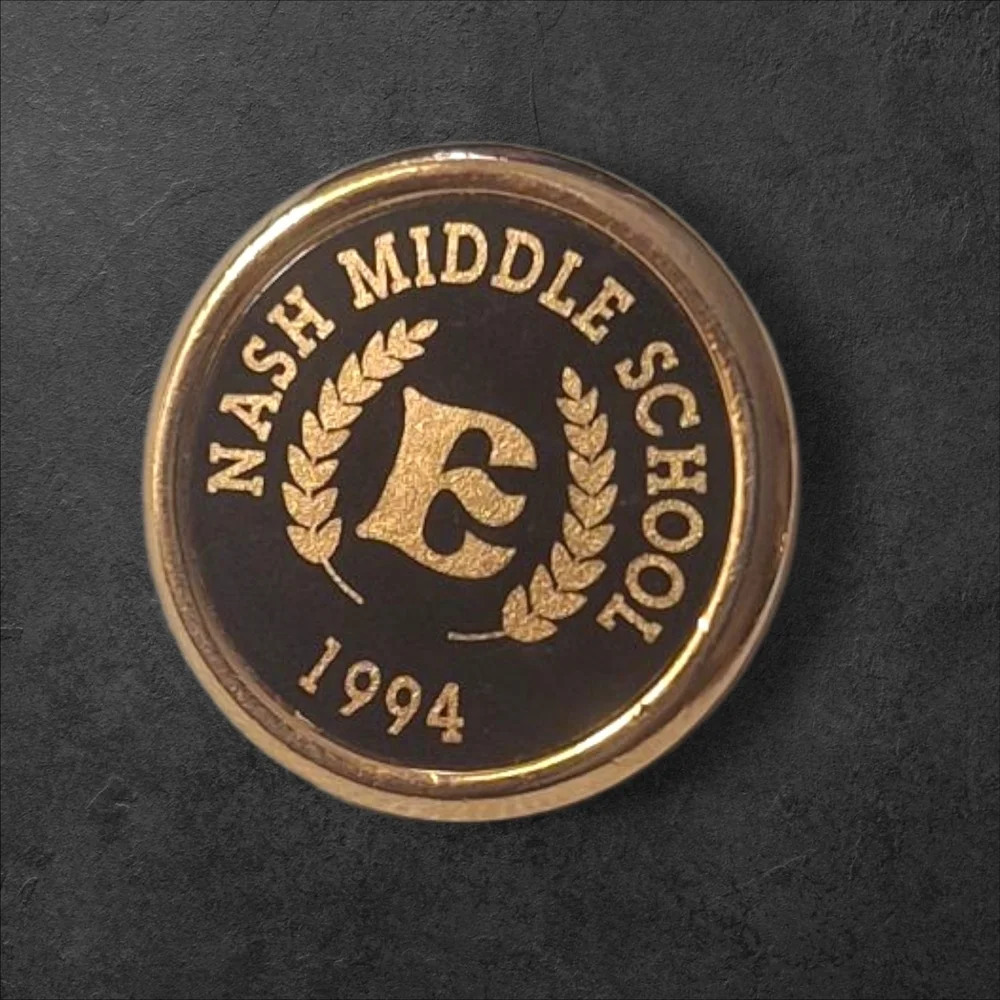 Vintage Gold School Pin